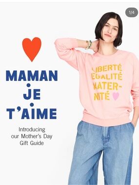 Clare V Crewneck Sweatshirt - Liberté Égalité Maternité
